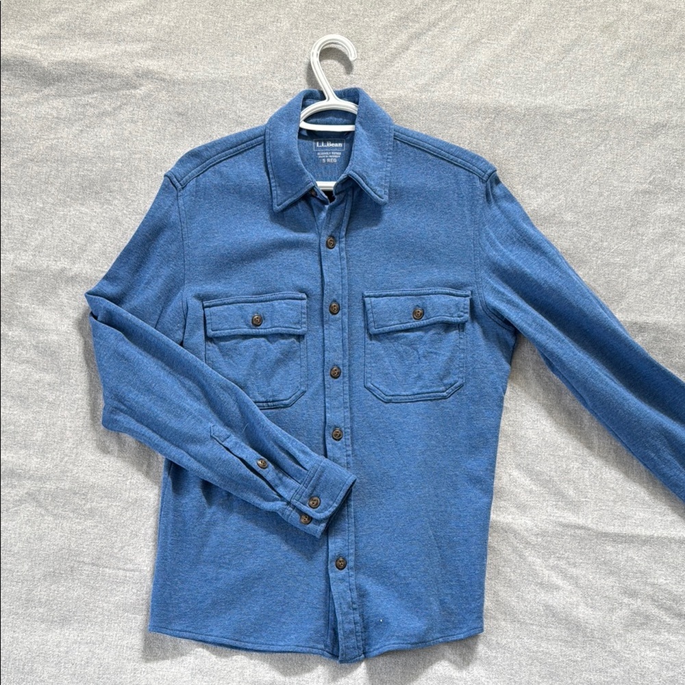 L.L.Bean Cotton Double-Knit Chamois Shirt